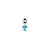 Plug bijou aluminium bleu avec clochettes Taille M JINGLE 